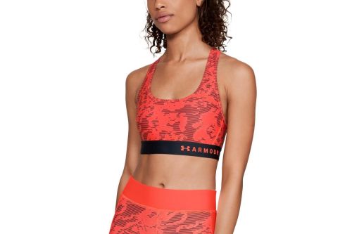 Biustonosz sportowy Under Armour ARMOUR MID CROSSBACK Printed Orange